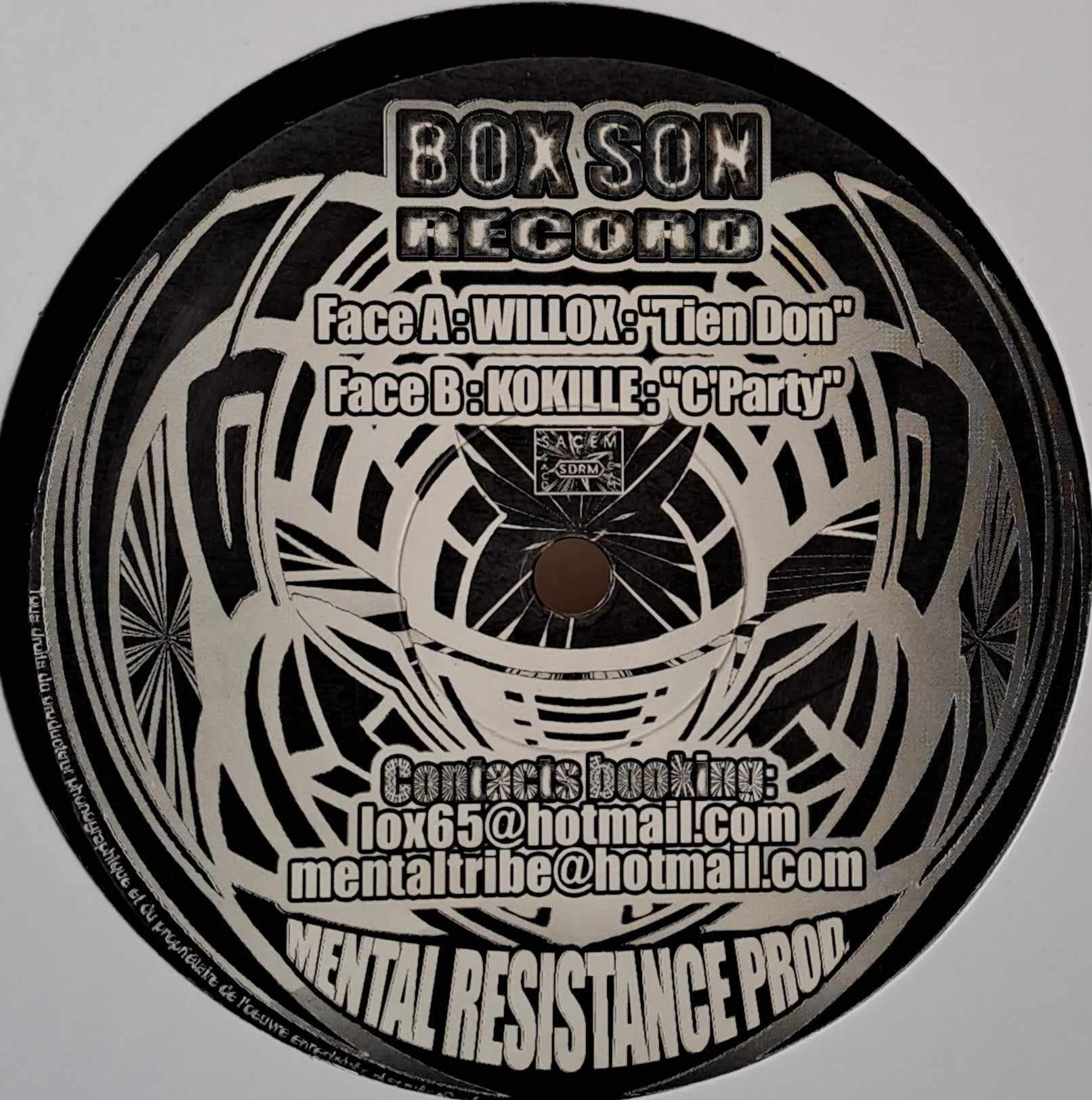 Mental Resistance 01 - vinyle freetekno